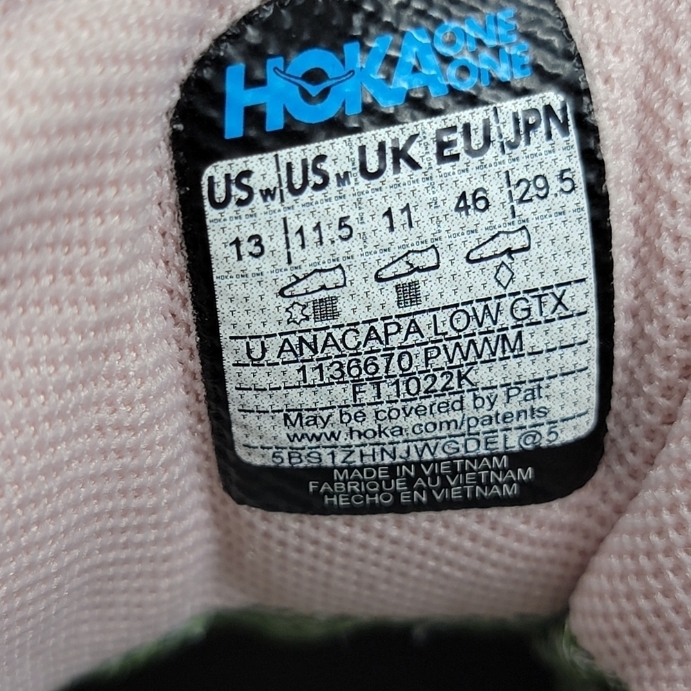 Hoka One One Anacapa Low GTX Women's Size 13 Peach Whip Shoes 1136670-PWWM New - Picture 4 of 9
